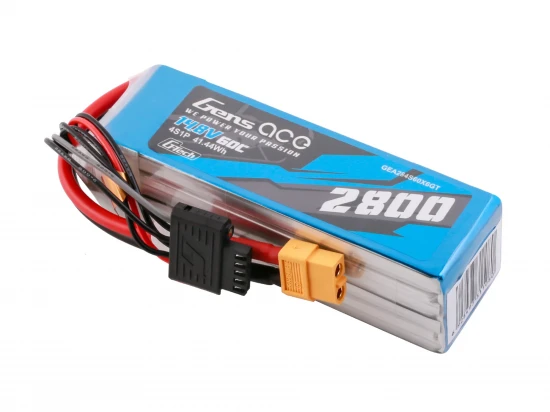 Gens Ace LiPo - G-Tech 4S 14.8V 2800mAh 60C with XT60
