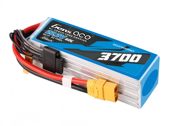 Gens Ace LiPo - G-Tech 6S 22.2V 3700mAh 60C with XT90