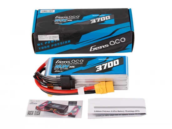 Gens Ace LiPo - G-Tech 6S 22.2V 3700mAh 60C with XT90