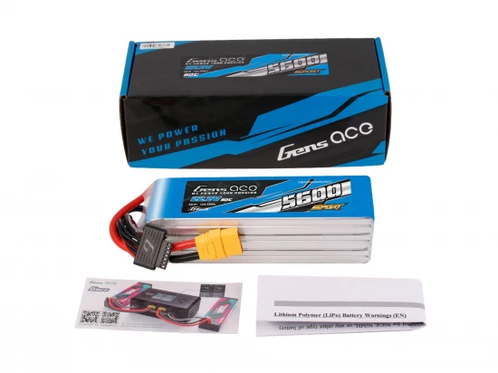 Gens Ace G-Tech Sport HV LiPo - 6S 22.2V 5600mAh 80C with XT90
