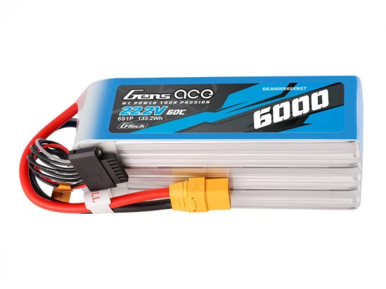 Gens Ace G-Tech LiPo - 6S 22.2V 6000mAh 60C with XT90