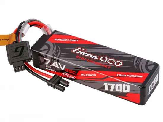 Gens Ace G-Tech Hard Case LiPo - 7.4V 1700mAh 35C with EC2