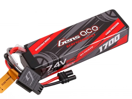 Gens Ace G-Tech Hard Case LiPo - 7.4V 1700mAh 35C with EC2