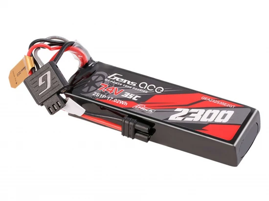 Gens Ace G-Tech Hard Case LiPo - 7.4V 2300mAh 35C with EC2
