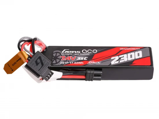 Gens Ace G-Tech Hard Case LiPo - 7.4V 2300mAh 35C with EC2