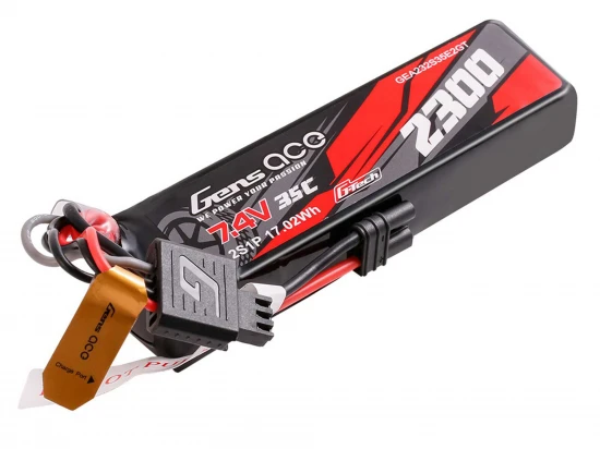 Gens Ace G-Tech Hard Case LiPo - 7.4V 2300mAh 35C with EC2