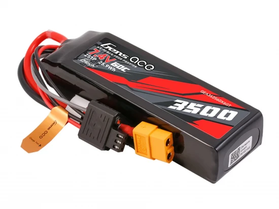 Li-Po G-Tech 2S Car 7.4V 3500mAh 60C with XT60 (Mini MAXX)