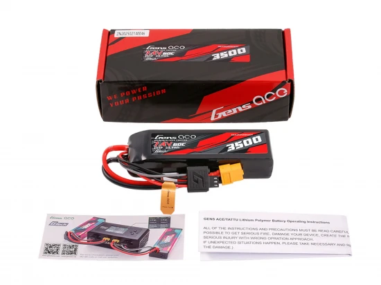 Li-Po G-Tech 2S Car 7.4V 3500mAh 60C with XT60 (Mini MAXX)