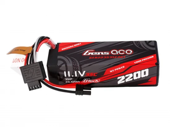 Gens Ace LiPo - G-Tech 3S 11.1V 2200mAh 35C with EC2 (GROM)