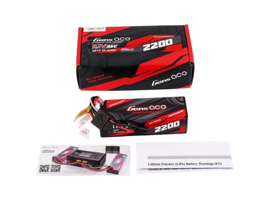 Gens Ace G-Tech 3S 2200mAh 35C LiPo EC2 (GROM)