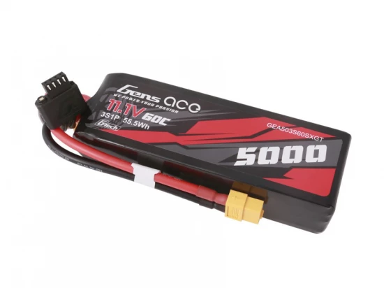 Gens Ace G-Tech LiPo - 3S 11.1V 5000mAh 60C with XT60