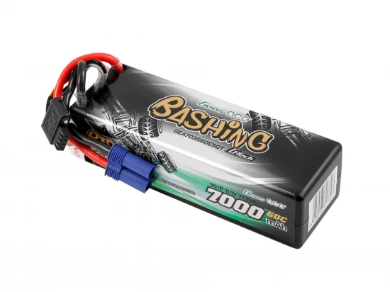Gens Ace G-Tech 3S 11.1V 7000mAh 60C Bashing LiPo with EC5 Connector
