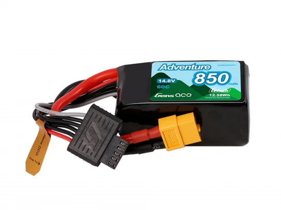 Gens Ace LiPo - Car G-Tech 4S 14.8V 850mAh 60C Crawling with XT60