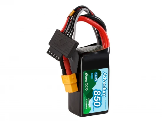 Gens Ace LiPo - Car G-Tech 4S 14.8V 850mAh 60C Crawling with XT60
