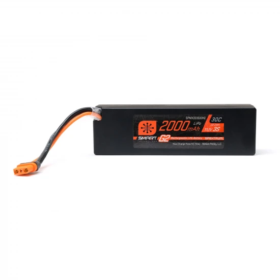 Spektrum 11.1V 2000mAh 3S 30C Smart G2 LiPo Battery: IC2