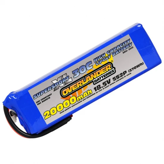 Overlander 20000mAh 18.5V 5S2P 30C Supersport XL LiPo Battery