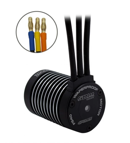Overlander 3800KV Rocket RC Waterproof F540 Sensorless Motor + 45A ESC for 1:10 and 1:12 Cars