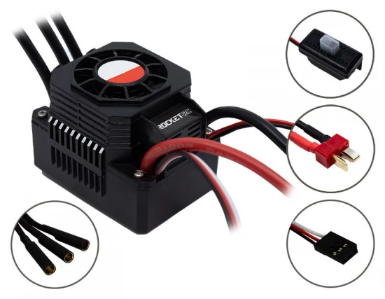 Overlander 5200KV Rocket RC Waterproof 3650 Brushless Motor + 60A ESC for 1:10 Cars