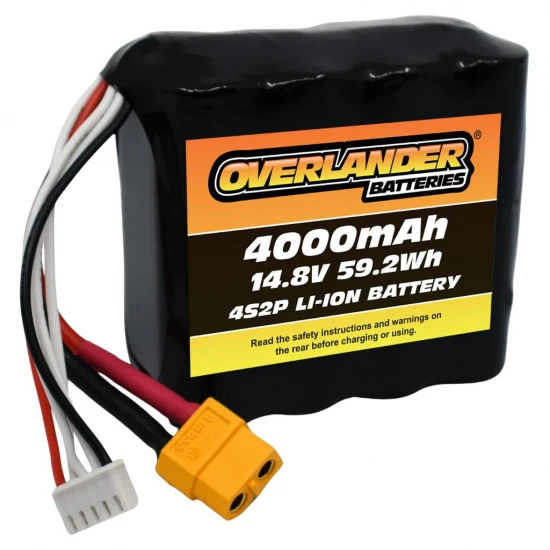Overlander 4000mAh 14.8V 4S2P 18650 Li-Ion Battery