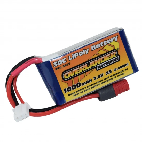 Overlander 1000mAh 7.4V 2S 30C Lipo Battery (FTX Tracer)
