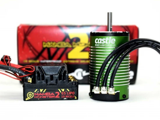 Castle Creations Monster 2 1:8 25V ESC Waterproof W/ 2650Kv V2 Motor Sensor