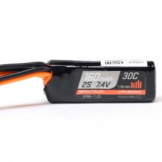 Spektrum 2S 7.4V 160mAh 30C LiPo Battery - PH2.0