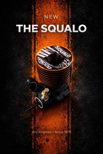 Picco Squalo DLC Off Road engine .21 Ceramic Aluminium Carburettor