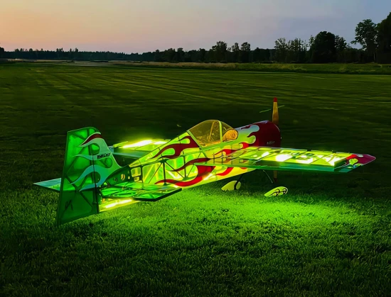 Precision Aerobatics Addiction X LED V3 - Translucent Green