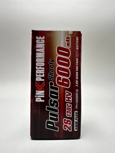 Pink Pulsar Shorty LiPo 2S 7.6V-6000-130C (5mm) 96.5x47.7x26mm 225g