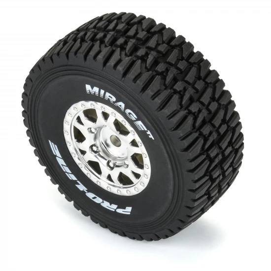 ProLine 1:16 Mirage TT F/R Tires MTD 12mm Silver IMPULSE (4): Mojave