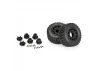 ProLine Jaeger HP Belted 2.8 Tyres Mounted on 12mm/14mm Black Raid Wheels (2)