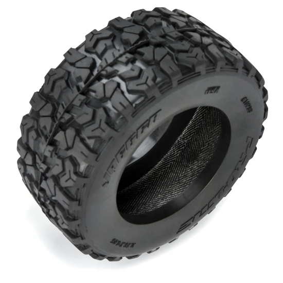 ProLine Jaeger HP Belted 2.8 Tyres Mounted on 12mm/14mm Black Raid Wheels (2)