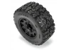 ProLine Jaeger HP Belted 2.8 Tyres Mounted on 12mm/14mm Black Raid Wheels (2)