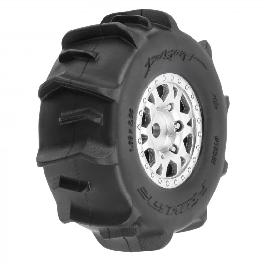 ProLine Dumont Tyres Mounted on 12 mm Black IMPULSE Wheels (4) - Mojave GROM