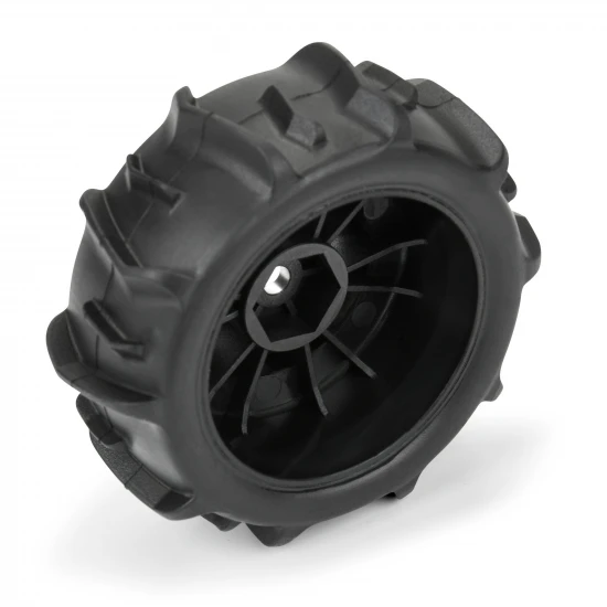 ProLine Dumont Tyres Mounted on 12 mm Black IMPULSE Wheels (4) - Mojave GROM