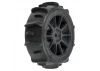 ProLine Dumont Tyres Mounted on 12mm Hex Black Mach-10 Wheels (4) - Typhon GROM