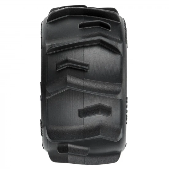 ProLine 1:18 Dumont Tyres Mounted on 12mm Hex Black Raid Wheels (4) - Granite GROM