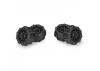 ProLine 1:18 Dumont Tyres Mounted on 12mm Hex Black Raid Wheels (4) - Granite GROM