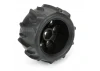 ProLine 1:18 Dumont Tyres Mounted on 12mm Hex Black Raid Wheels (4) - Granite GROM