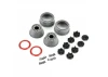 ProLine Raid Bead Loc 12/14mm Hex SC Wheels - Red/Gray (2)