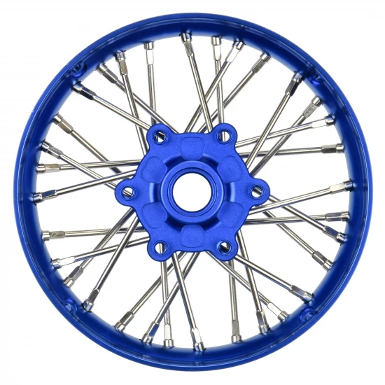 1/4 Pro-Spec Aluminium V2 Bead Front Wheel Blue/Blue (1): Pro