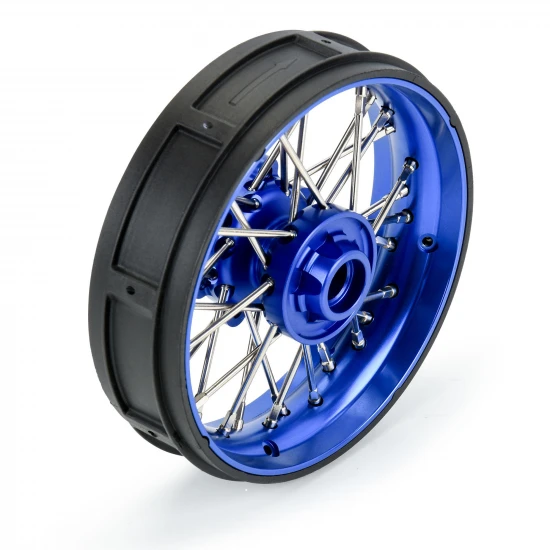 1/4 Pro-Spec Aluminium V2 Bead Front Wheel Blue/Blue (1): Pro