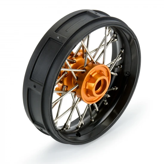 1/4 Pro-Spec Aluminium V2 Bead Front Wheel Black/Gold (1): (2)