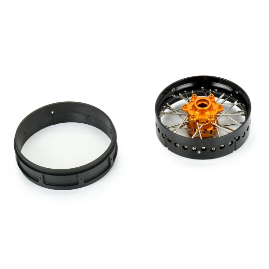 1/4 Pro-Spec Aluminium V2 Bead Front Wheel Black/Gold (1): (2)