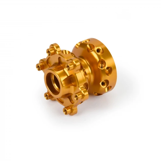 1/4 Pro-Spec Aluminium Front Hub Gold: Promoto-SM