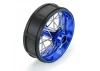 1/4 Pro-Spec Aluminium V2 Bead Rear Wheel Blue/Blue (1): Prom