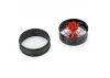 1/4 Pro-Spec Aluminium V2 Bead Rear Wheel Black/Red (1): Prom
