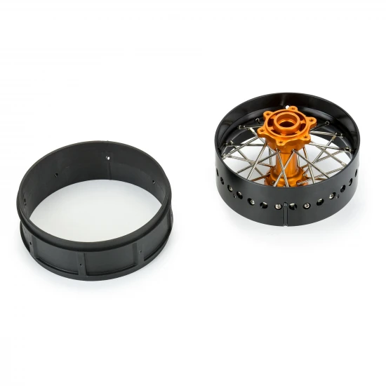 1/4 Pro-Spec Aluminium V2 Bead Rear Wheel Black/Gold (1): Pro