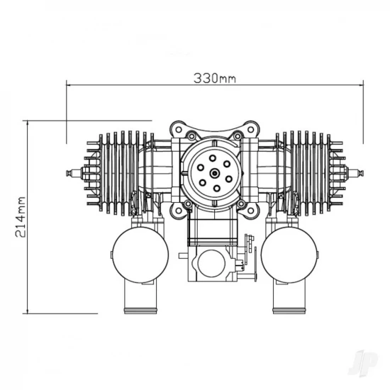 Stinger Engines 185cc Petrol 2 Stroke Twin Cylinder Engine