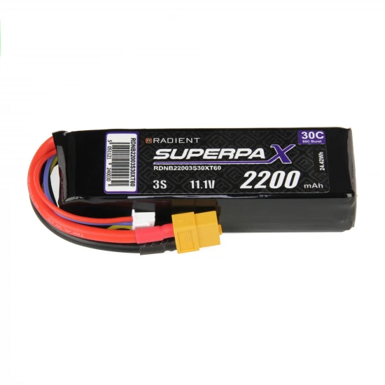 Radient LiPo Battery - 3S 2200Mah 11.1V 30C - XT60